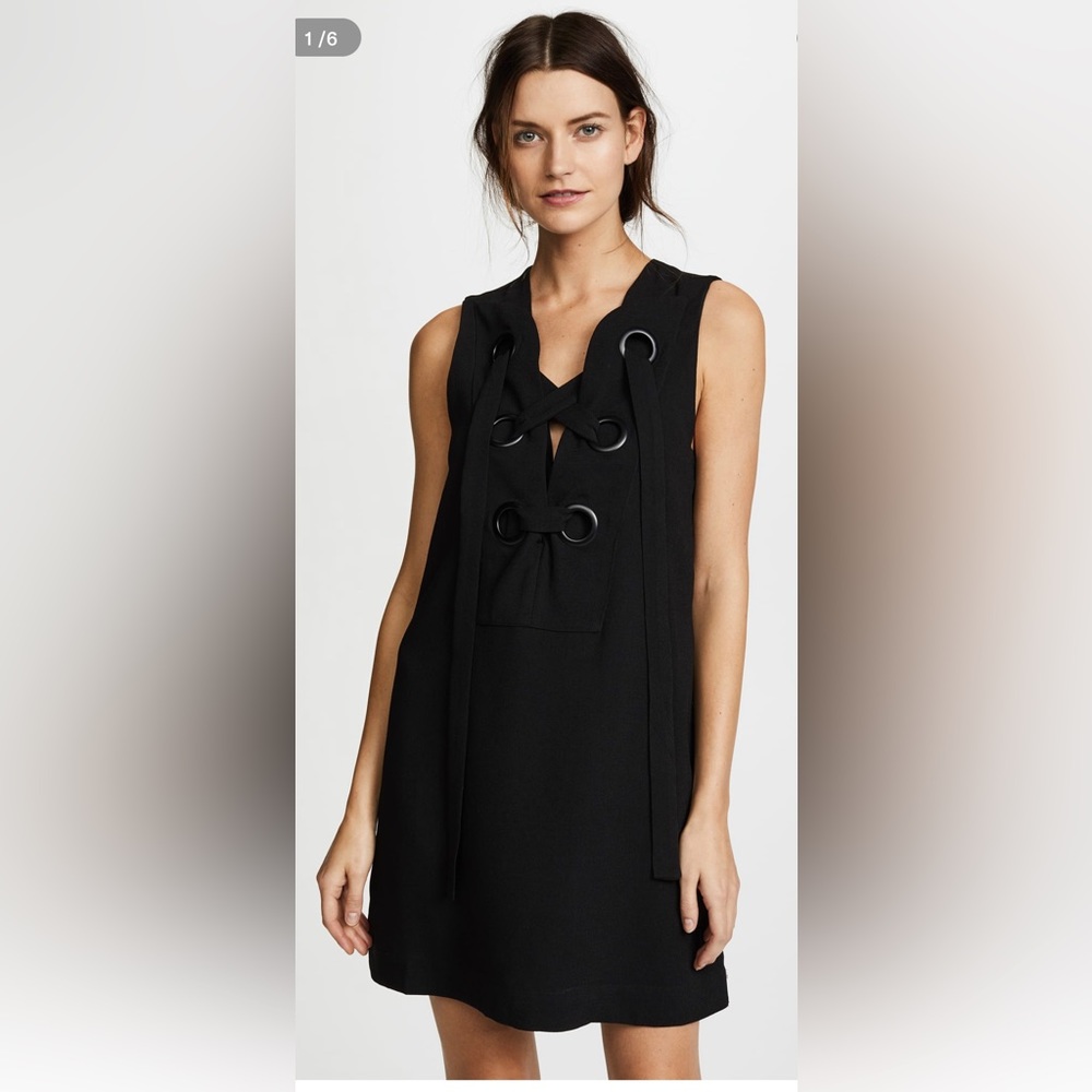 English Factory Lace Up Front Dress L